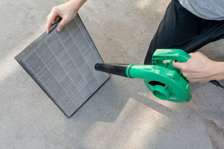 how to clean reusable air filter